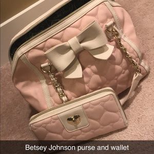 Betsey Johnson purse and wallet